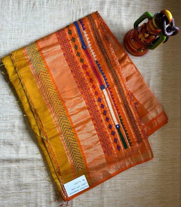 Handloom Maheshwari Cotton Silk Saree