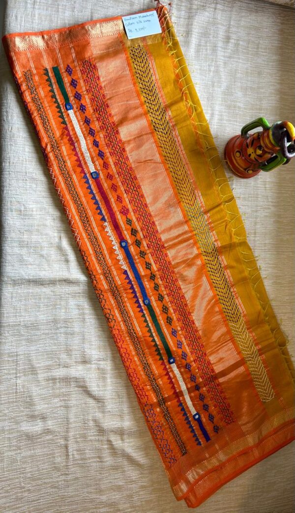 Handloom Maheshwari Cotton Silk Saree