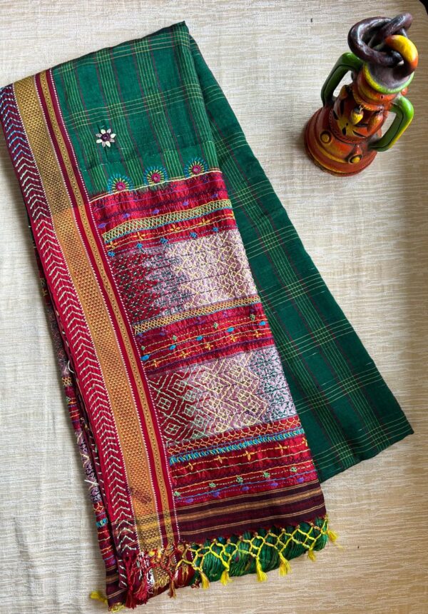 Pure Handloom Mercerized Ilkal Saree