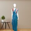 Copper Jamdani Woven Saree with Traditional Motifs front