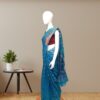 Copper Jamdani Woven Saree with Traditional Motifs side