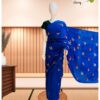 Cotton Saree with Embroidery Work – Blue