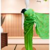 Cotton Saree with Embroidery Work – Green