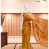 Cotton Saree with Embroidery Work – Mustard