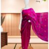 Cotton Saree with Embroidery Work – Wine