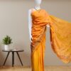 Cotton Sarees with Embroidery Work -Orange