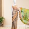 Handloom-Cotton-Saree-Beige-with-Green-Pallu