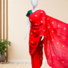Handloom-Cotton-Saree-with-Buterfly-Embroidery-Red