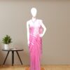 Pink Soft Jamdani Saree Front
