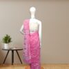 Pink Soft Jamdani Saree back