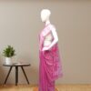 Pink Soft Jamdani Saree side