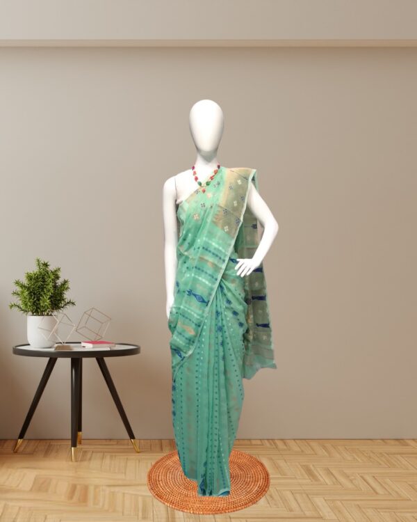 copper-jamdhani-saree-front