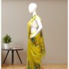 yellow-handpainted-linen-saree-side