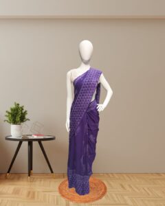 Soft Cotton Saree with Machine Print