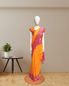 Temple Border Cotton Silk Saree