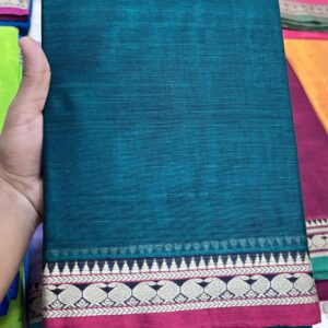 Ragini – Narayan Peth Pure Cotton Saree Dark Teal