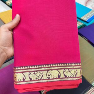 Ragini – Narayan Peth Pure Cotton Saree Magenta
