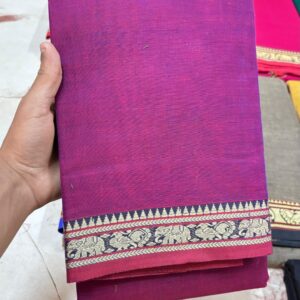 Ragini – Narayan Peth Pure Cotton Saree Pink