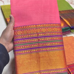 Sudarshini – Narayan Peth Pure Cotton Saree Rose Pink
